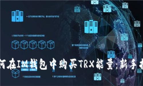 如何在IM钱包中购买TRX能量：新手指南